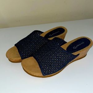 Baretraps Wedge Slide Sandals size 9W